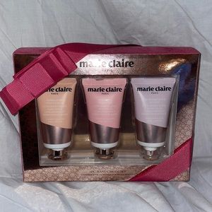 Marie Claire 3pc. Hand Cream Set   W/ Fee gift